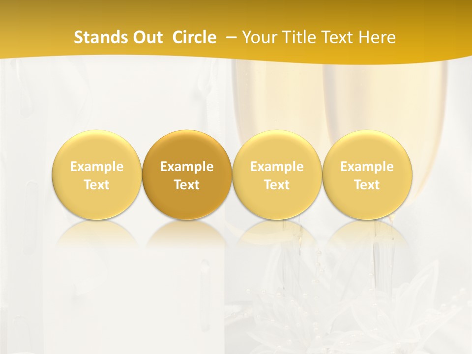 Crystal Wed Glass PowerPoint Template