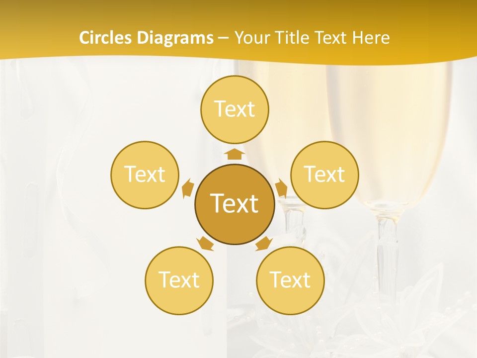 Crystal Wed Glass PowerPoint Template