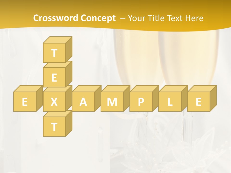 Crystal Wed Glass PowerPoint Template