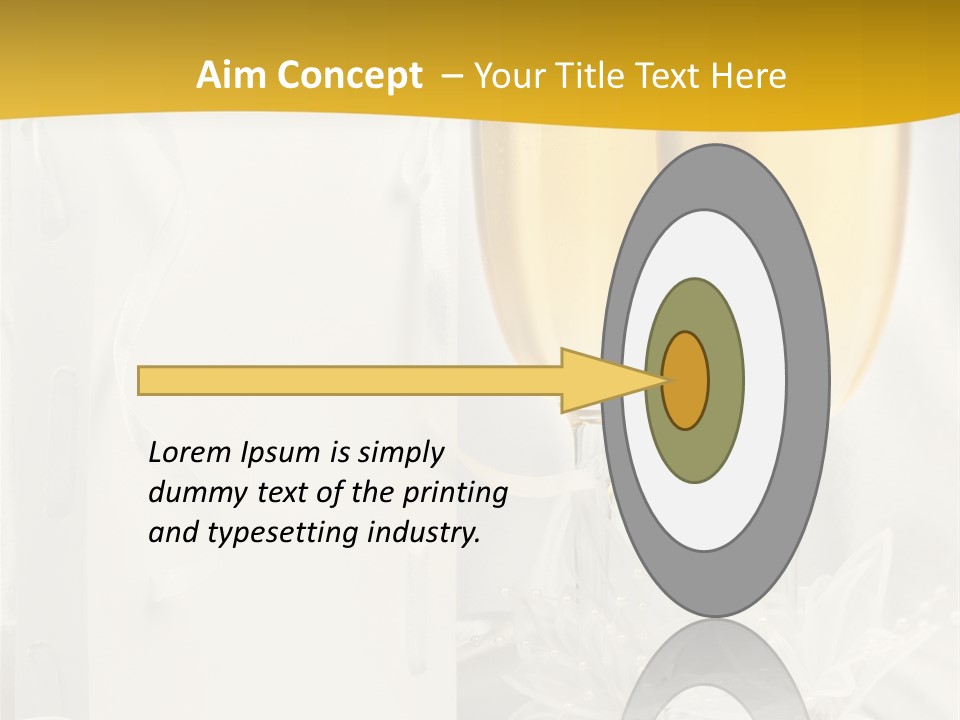 Crystal Wed Glass PowerPoint Template