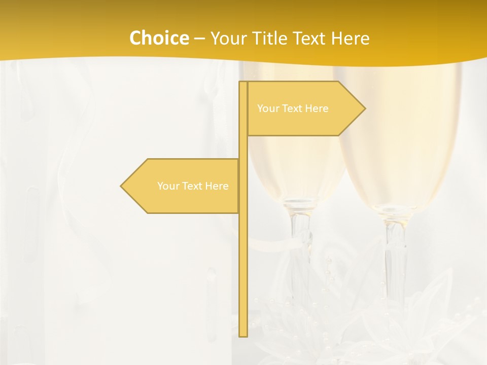 Crystal Wed Glass PowerPoint Template