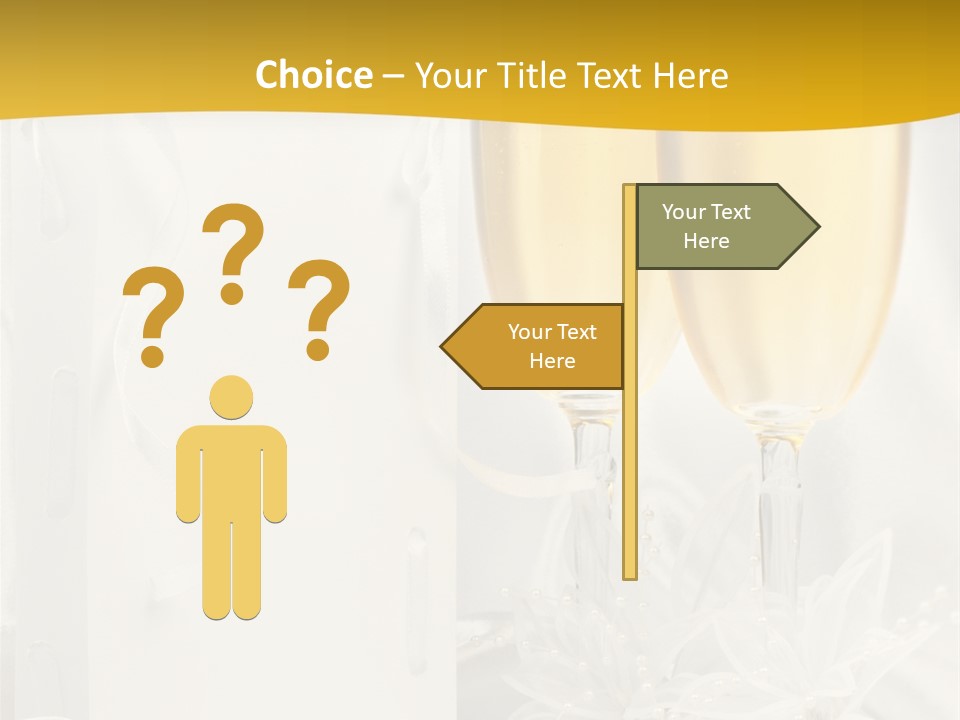 Crystal Wed Glass PowerPoint Template