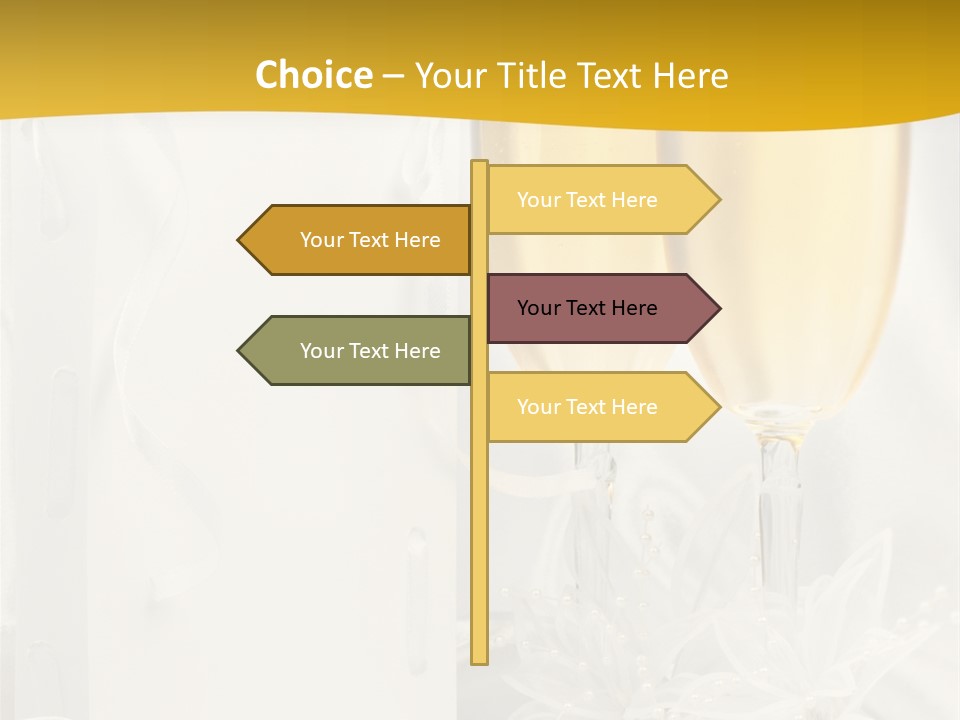 Crystal Wed Glass PowerPoint Template