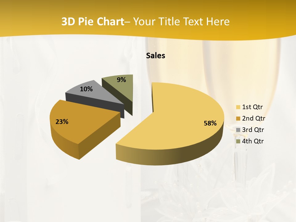 Crystal Wed Glass PowerPoint Template
