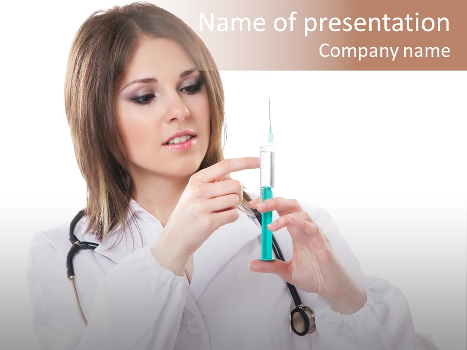 Job Healthcare Female PowerPoint Template