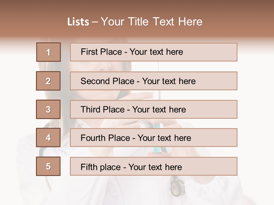 Job Healthcare Female PowerPoint Template