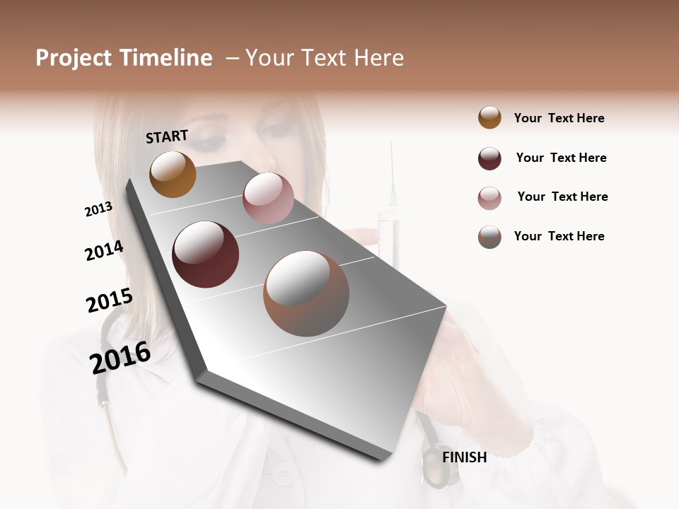 Job Healthcare Female PowerPoint Template