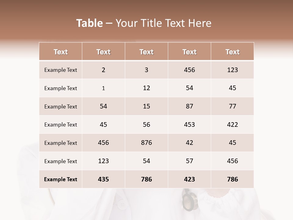 Job Healthcare Female PowerPoint Template