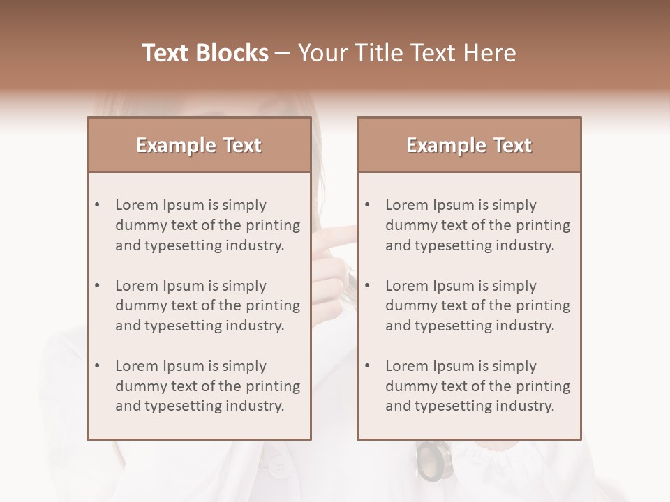 Job Healthcare Female PowerPoint Template
