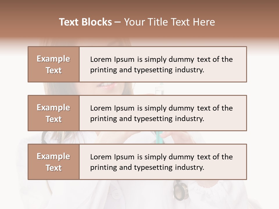 Job Healthcare Female PowerPoint Template