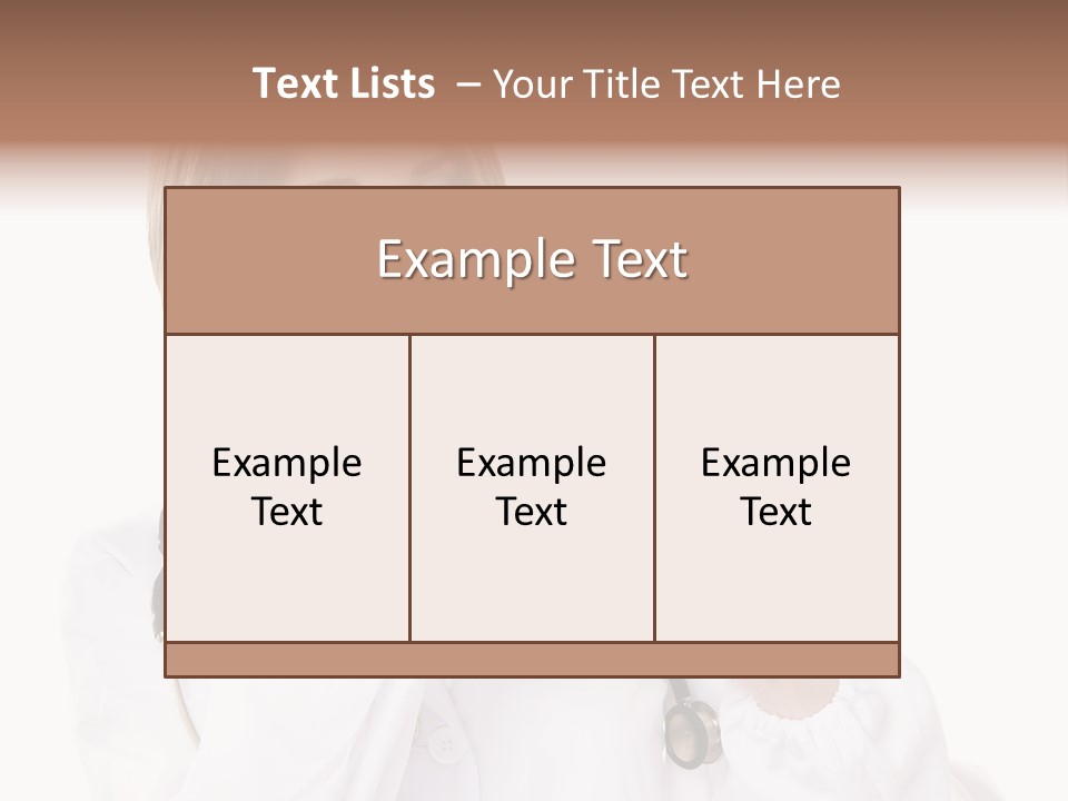 Job Healthcare Female PowerPoint Template