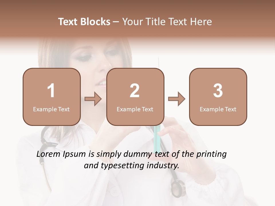 Job Healthcare Female PowerPoint Template