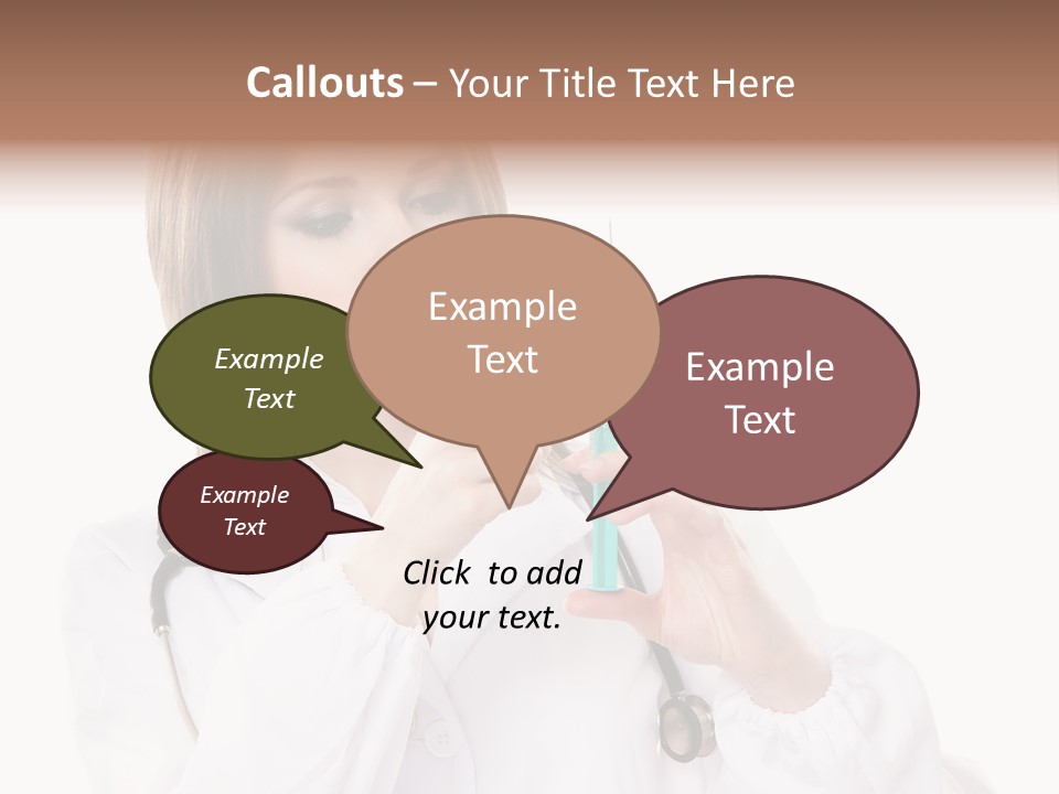 Job Healthcare Female PowerPoint Template