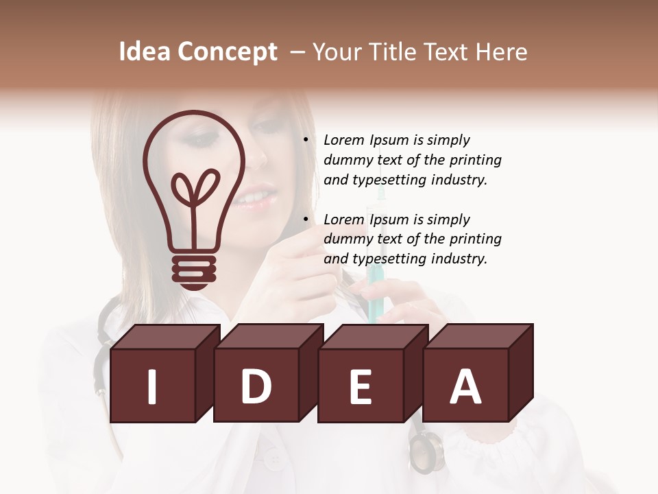 Job Healthcare Female PowerPoint Template