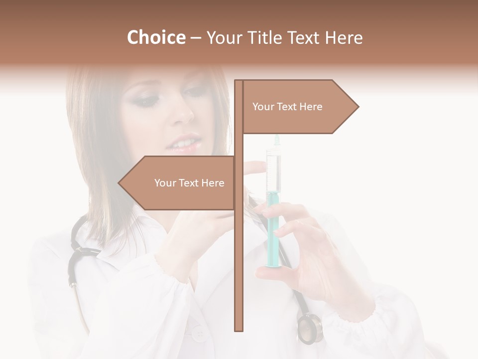 Job Healthcare Female PowerPoint Template