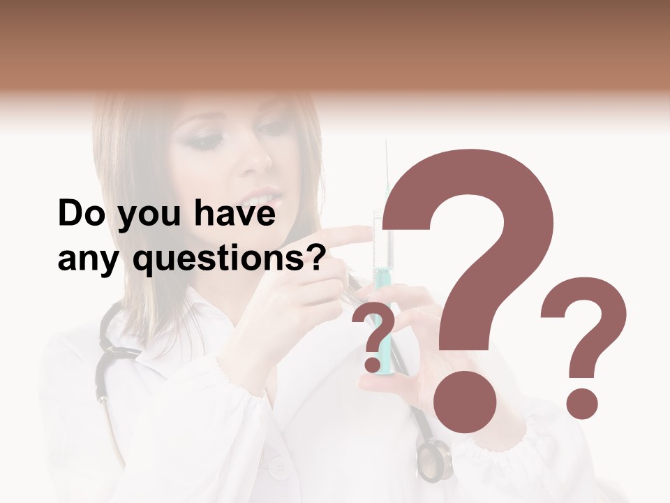 Job Healthcare Female PowerPoint Template