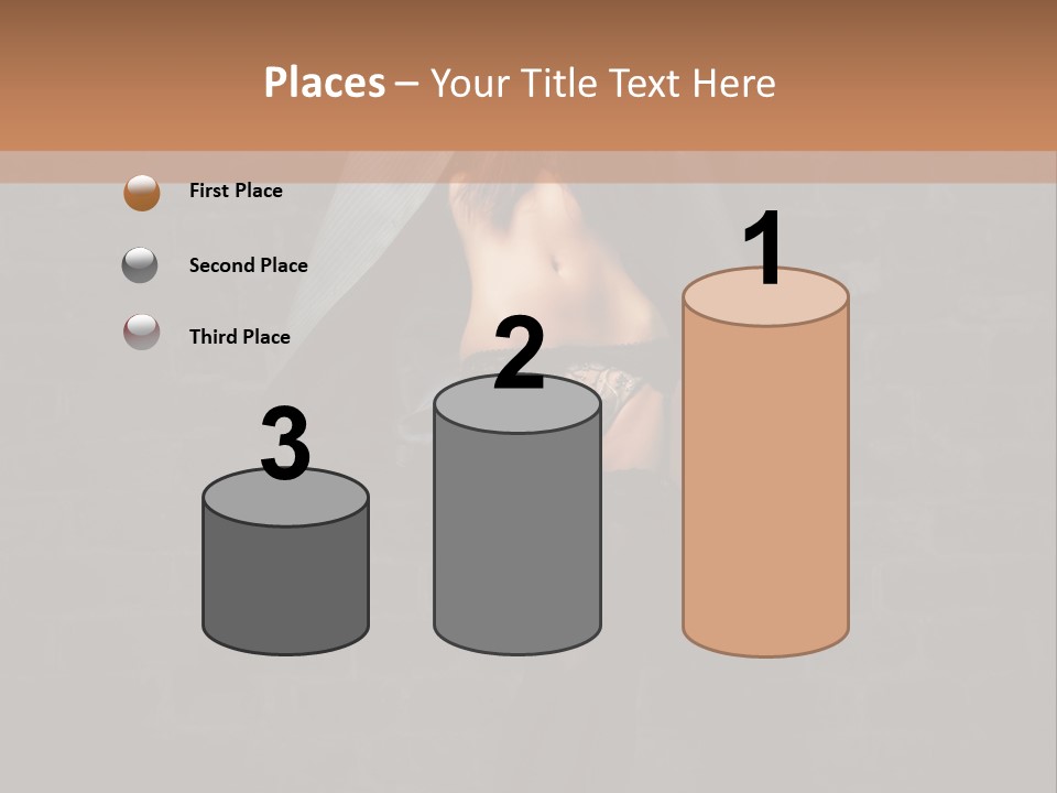 Female Seductive Girl PowerPoint Template