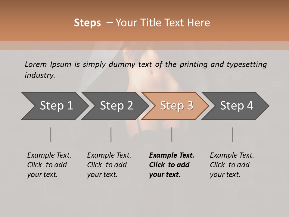 Female Seductive Girl PowerPoint Template