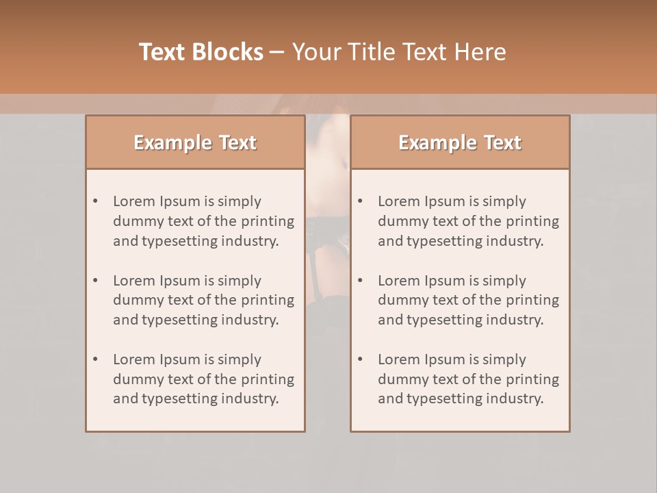 Female Seductive Girl PowerPoint Template