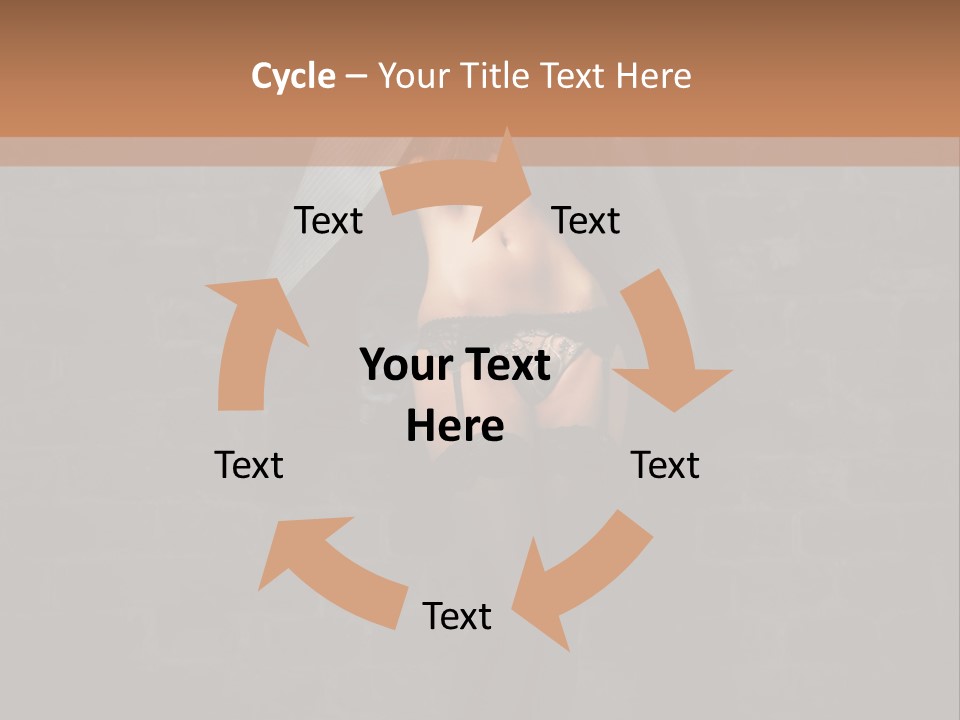 Female Seductive Girl PowerPoint Template