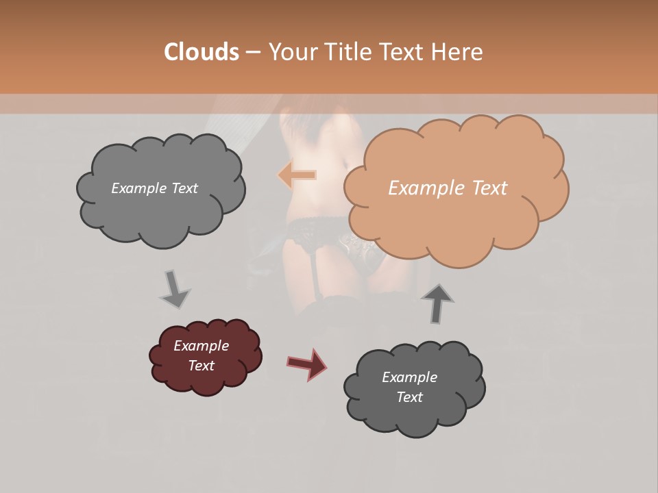 Female Seductive Girl PowerPoint Template