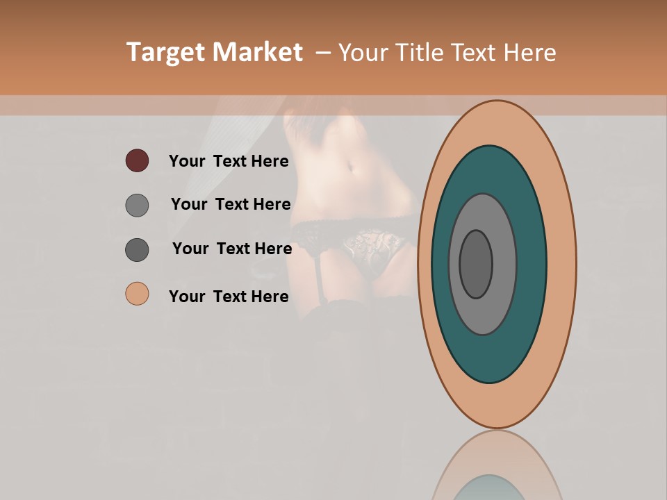 Female Seductive Girl PowerPoint Template