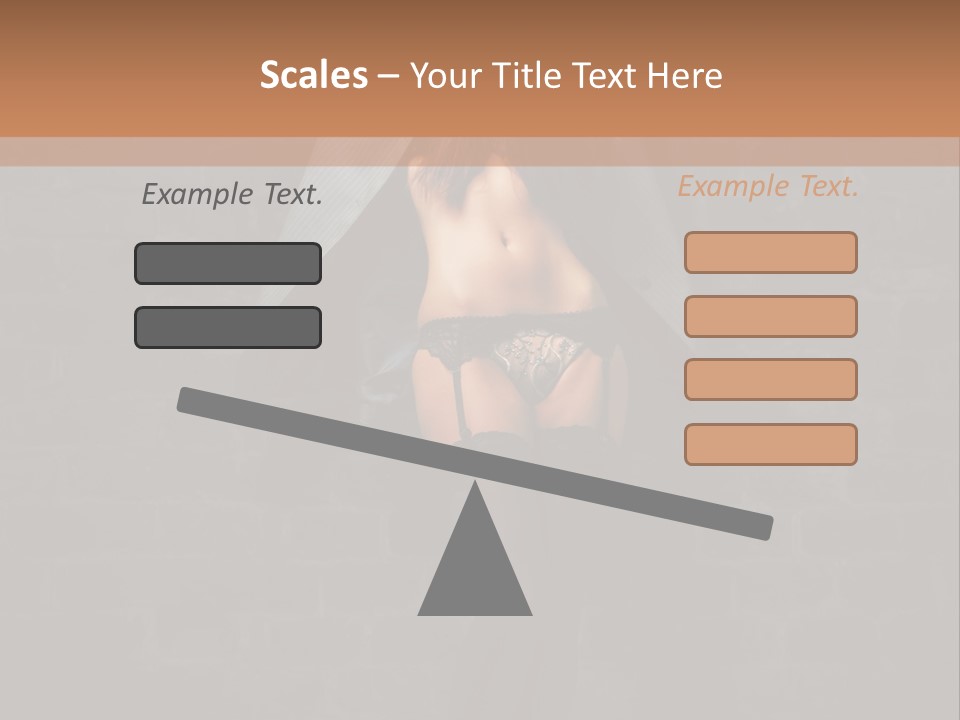 Female Seductive Girl PowerPoint Template