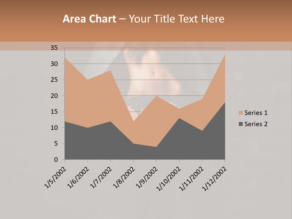 Female Seductive Girl PowerPoint Template