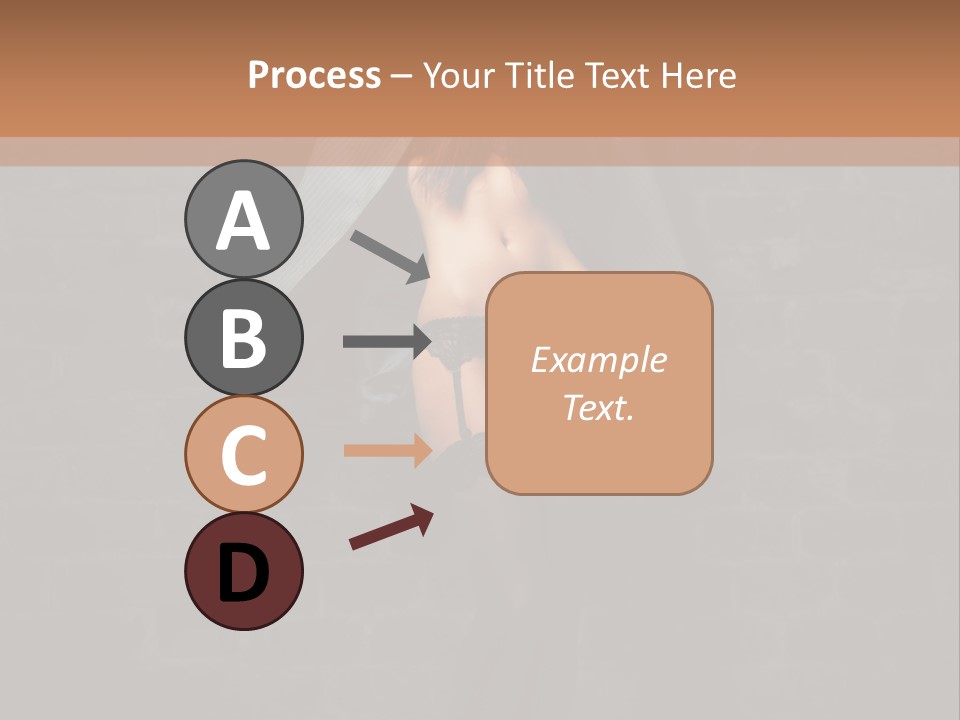 Female Seductive Girl PowerPoint Template