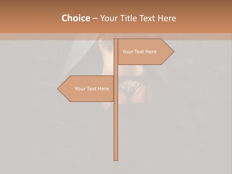 Female Seductive Girl PowerPoint Template