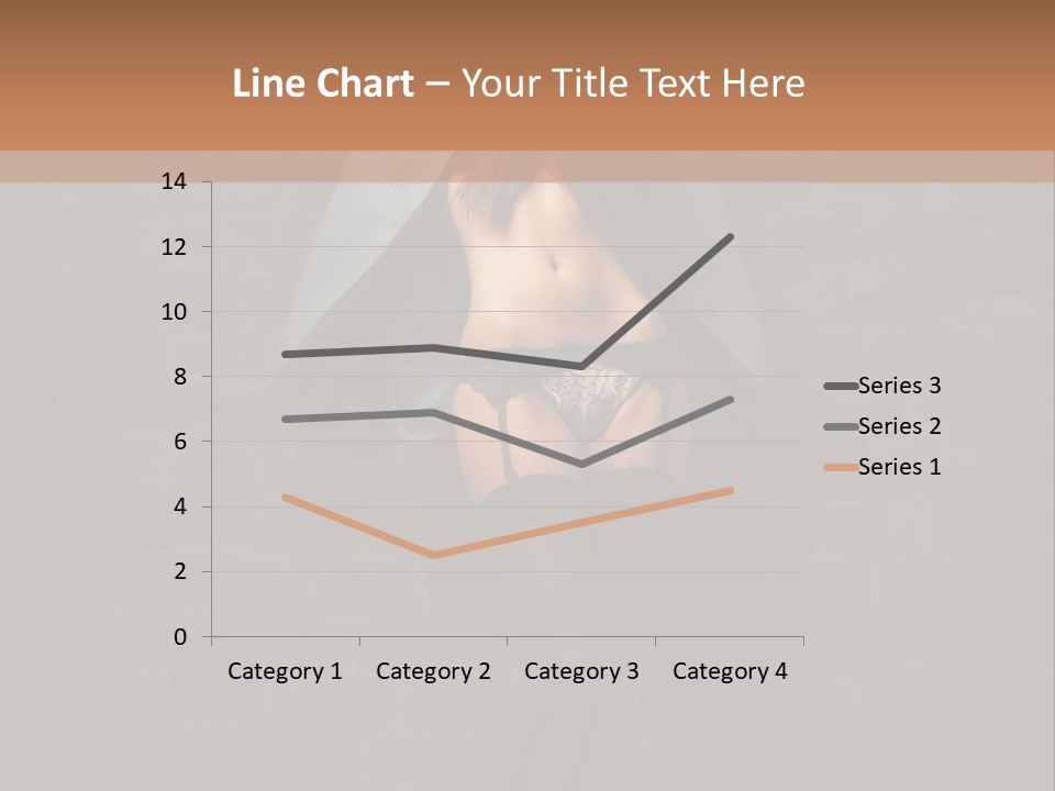 Female Seductive Girl PowerPoint Template