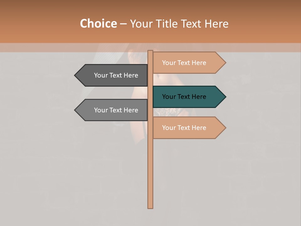 Female Seductive Girl PowerPoint Template