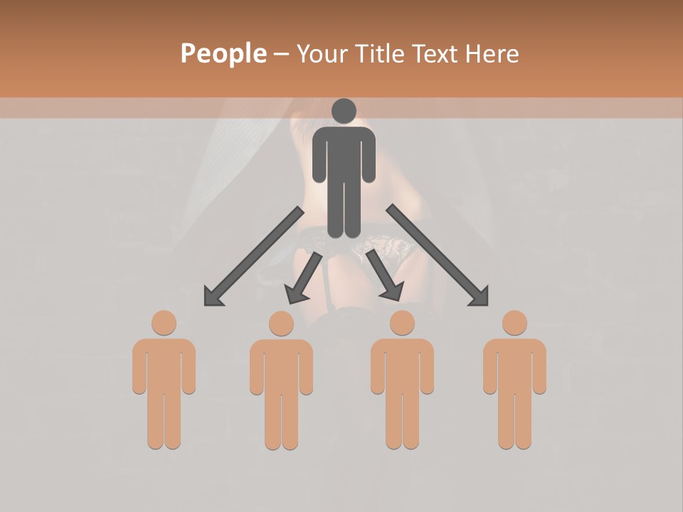 Female Seductive Girl PowerPoint Template