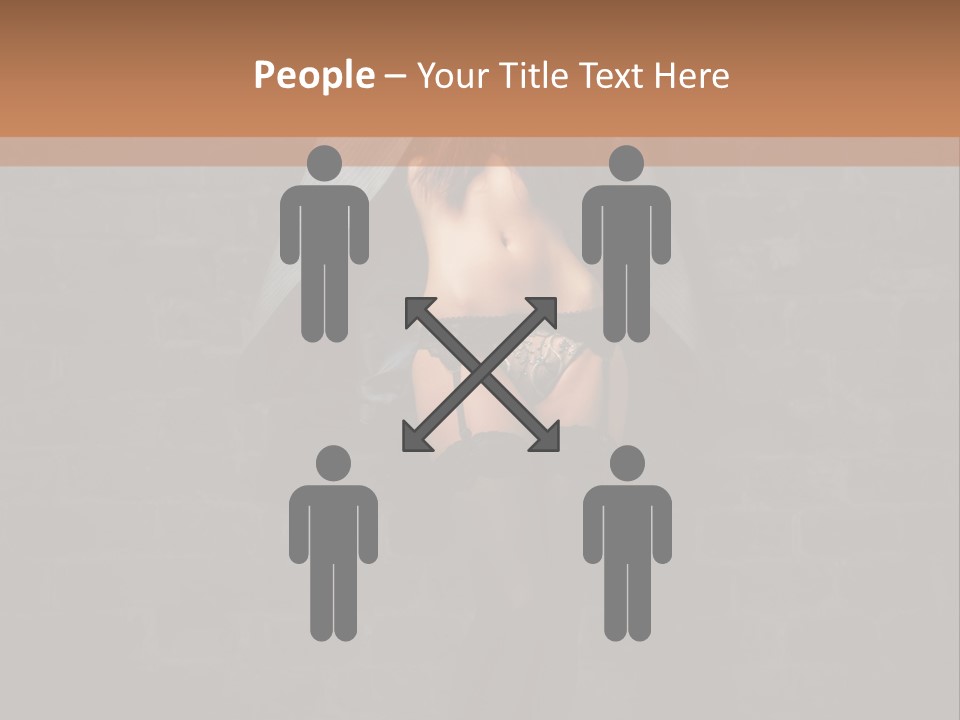 Female Seductive Girl PowerPoint Template