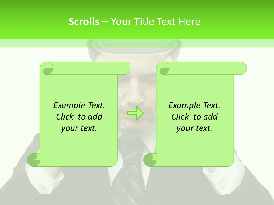 Intricacy Speech Bubbles Face PowerPoint Template