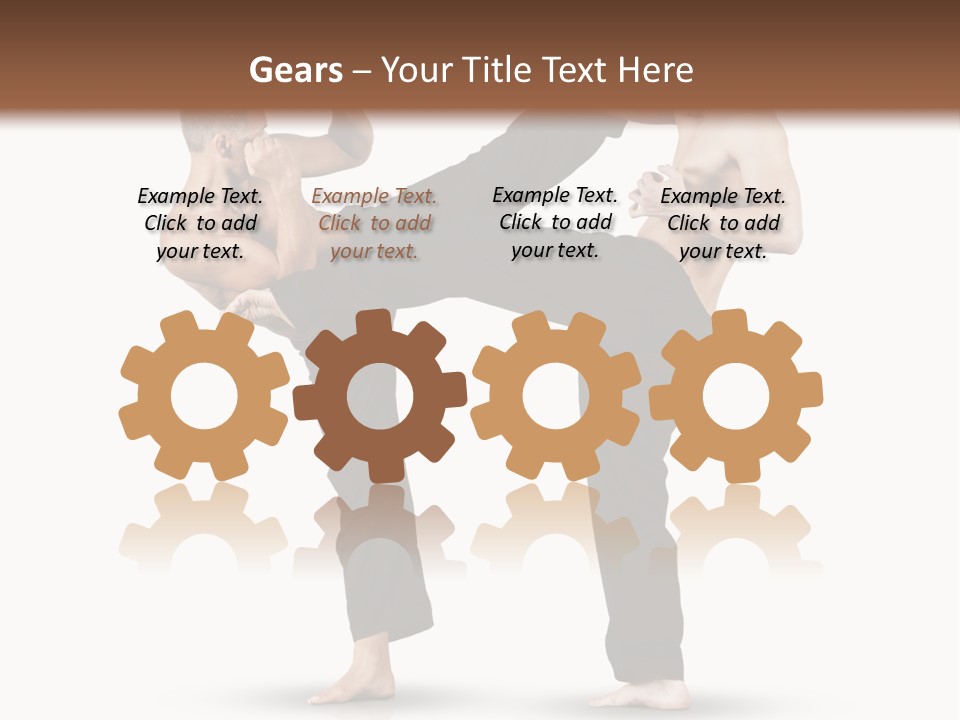 Flying Boxing Skin PowerPoint Template