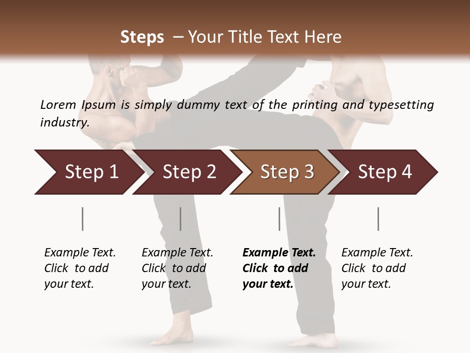 Flying Boxing Skin PowerPoint Template