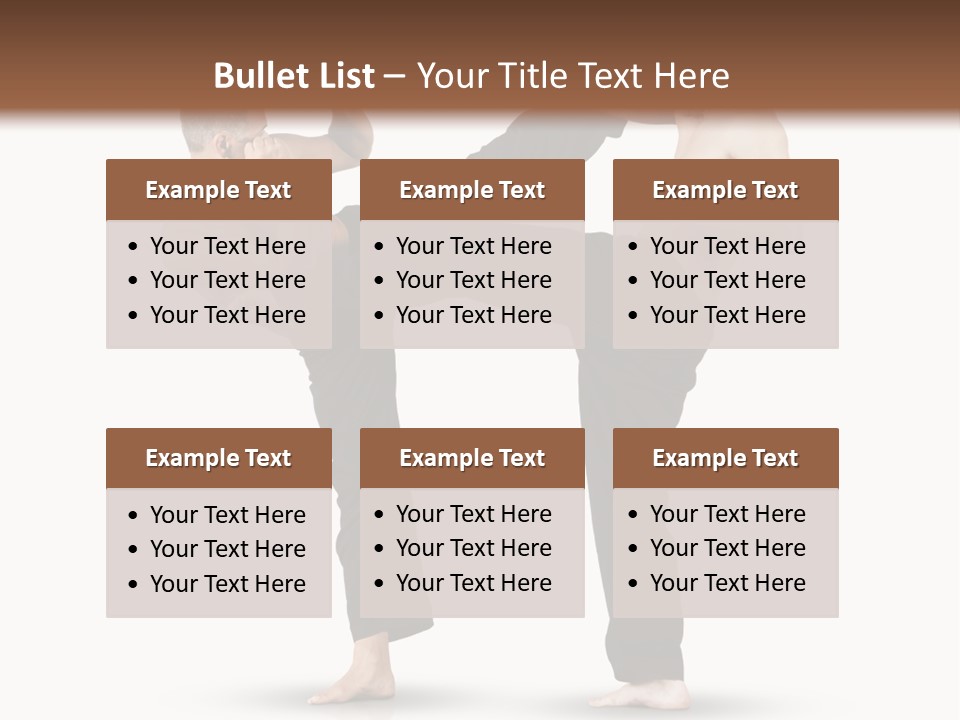 Flying Boxing Skin PowerPoint Template