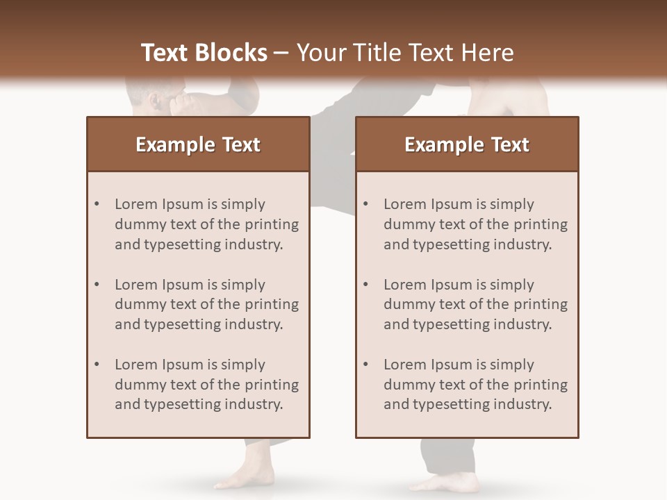 Flying Boxing Skin PowerPoint Template