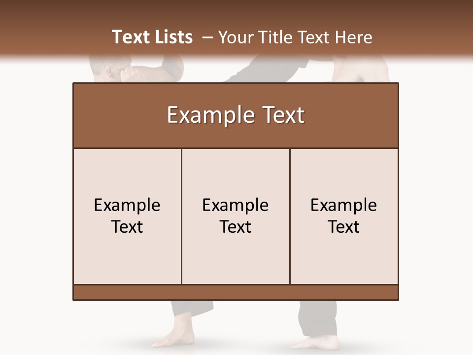 Flying Boxing Skin PowerPoint Template