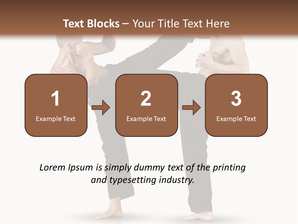 Flying Boxing Skin PowerPoint Template