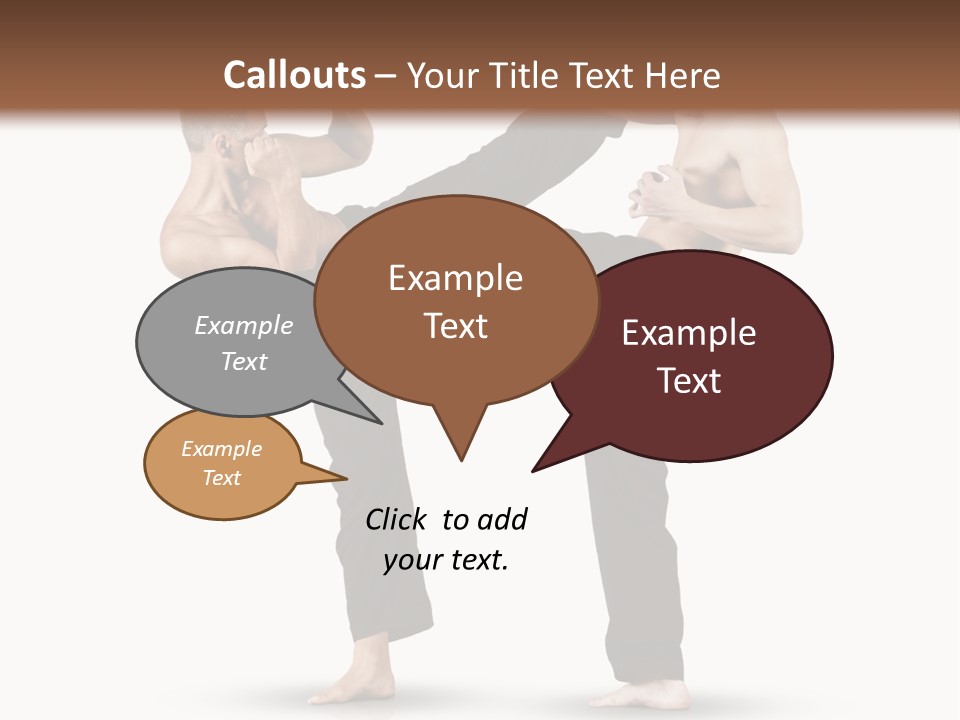 Flying Boxing Skin PowerPoint Template