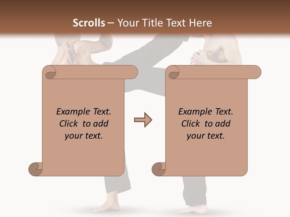 Flying Boxing Skin PowerPoint Template
