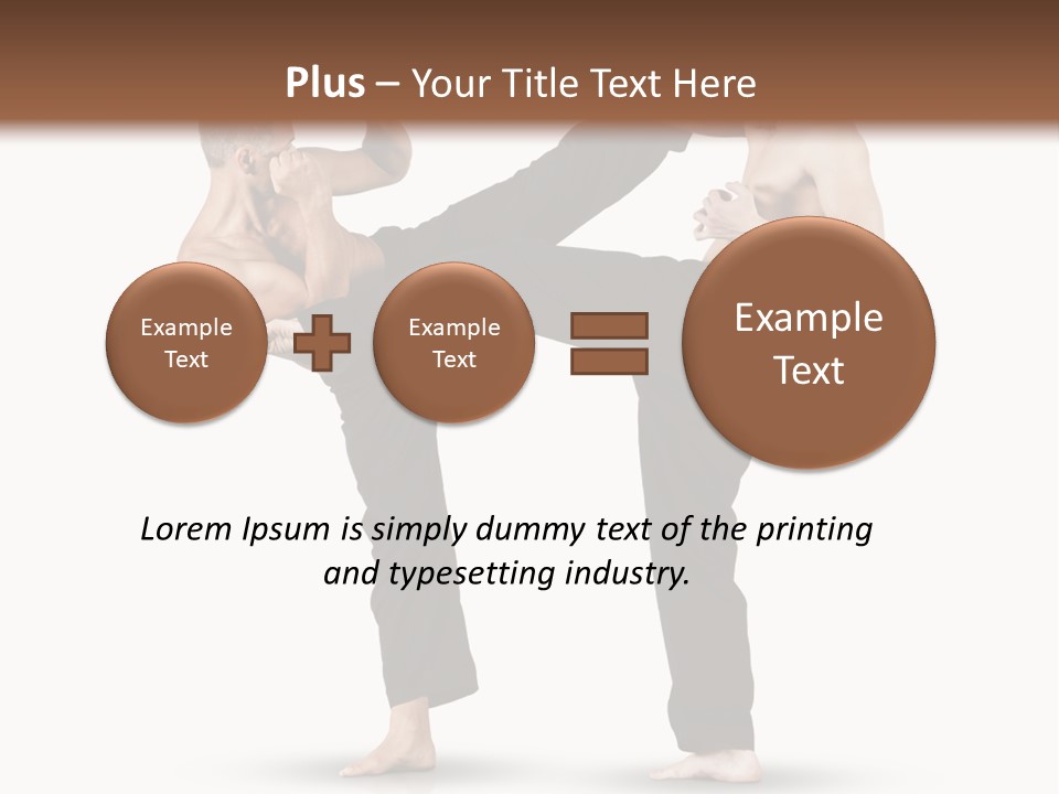 Flying Boxing Skin PowerPoint Template