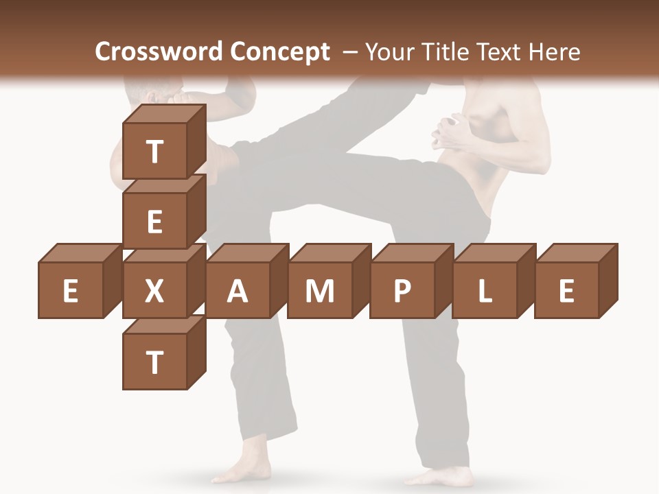 Flying Boxing Skin PowerPoint Template