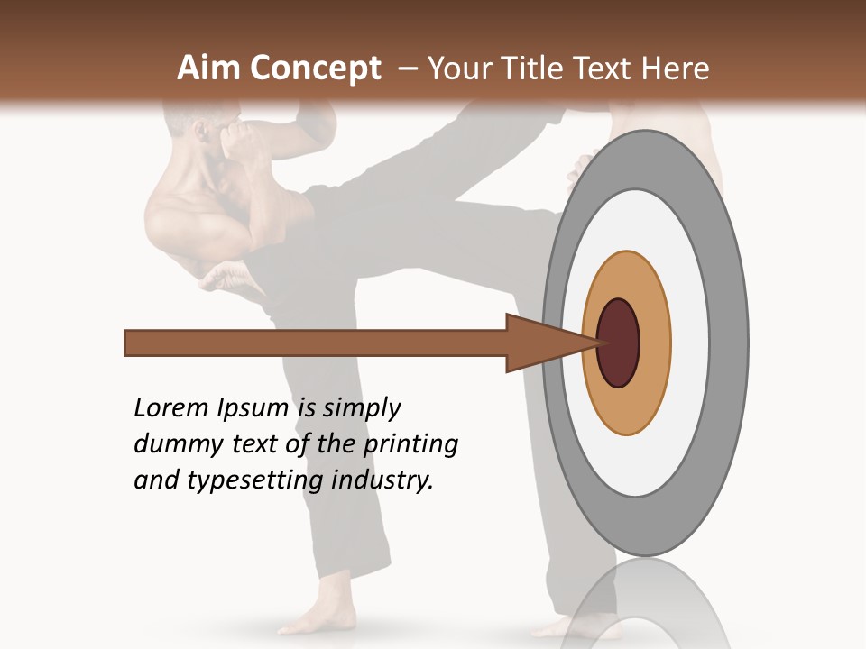 Flying Boxing Skin PowerPoint Template