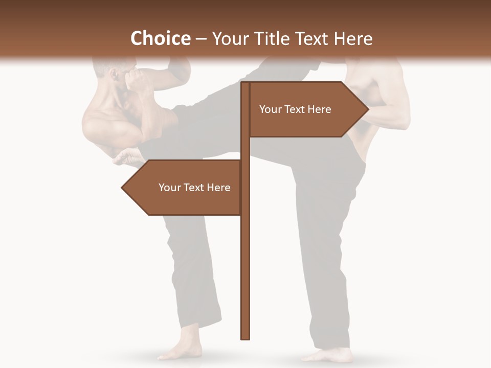 Flying Boxing Skin PowerPoint Template