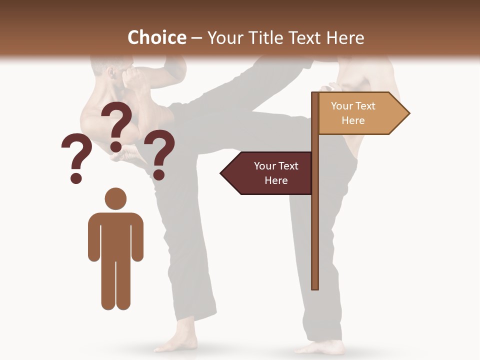 Flying Boxing Skin PowerPoint Template