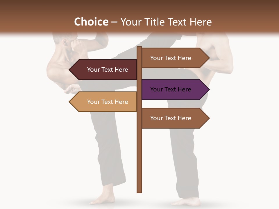 Flying Boxing Skin PowerPoint Template