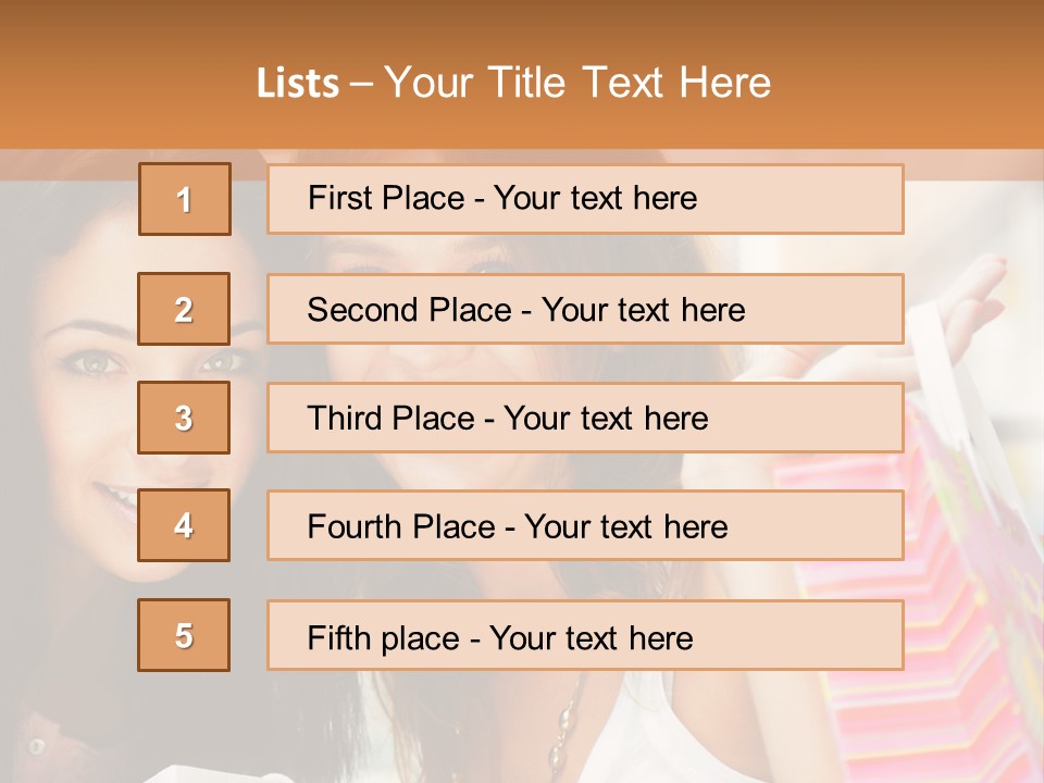 Style Commercial Shopaholic PowerPoint Template